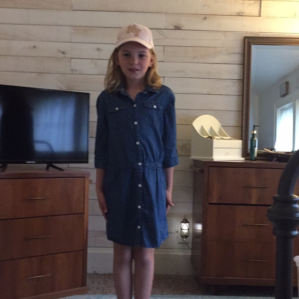 Girls denim dress